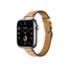 Кожаный ремешок Hermes для Apple Watch Single Tour 41mm Attelage - Песочный (Naturel Sable)