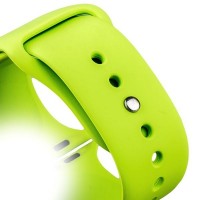 Ремешок спортивный для Apple Watch 42мм W3 Sport Band (Зеленый)