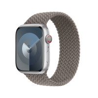 Монобраслет для Apple Watch 45mm Braided Solo Loop - Серый (Clay)
