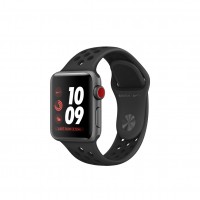 Apple Watch Series 4 Nike LTE, 40 мм алюминий "серый космос", черный антрацитовый спортивный ремешок