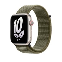 Apple Nike Sport Loop 45mm для Apple Watch - Sequoia/Pure Platinum