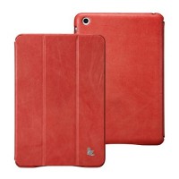 Чехол книга Jisoncase Vintage для iPad mini красный