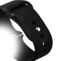 Ремешок спортивный для Apple Watch 38мм W3 Sport Band (Черный)