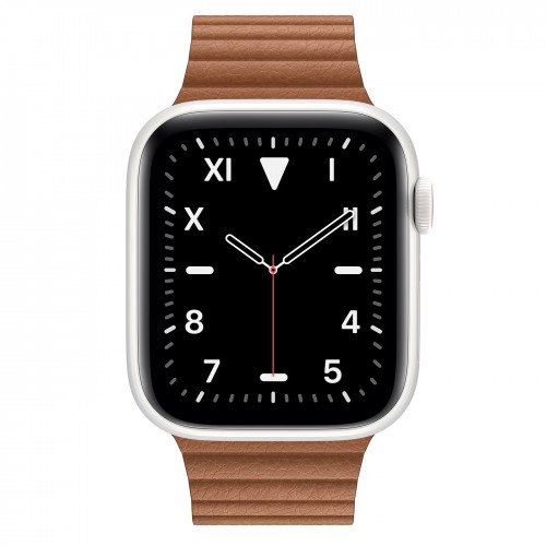 Apple Watch Edition Series 5 Ceramic, 44 мм Cellular + GPS, кожаный светло-коричневый ремешок