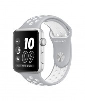 Apple Watch 2 Nike 38mm, серо-белый ремешок, серебристый алюминий