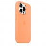 Силиконовый чехол для iPhone 15 Pro с MagSafe - Апельсиновый Сорбет (Orange Sorbet)
