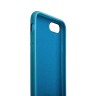 Кожаная чехол-накладка Leather для iPhone 8 и 7 - Голубой