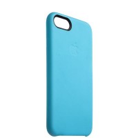 Кожаная чехол-накладка Leather для iPhone 8 и 7 - Голубой