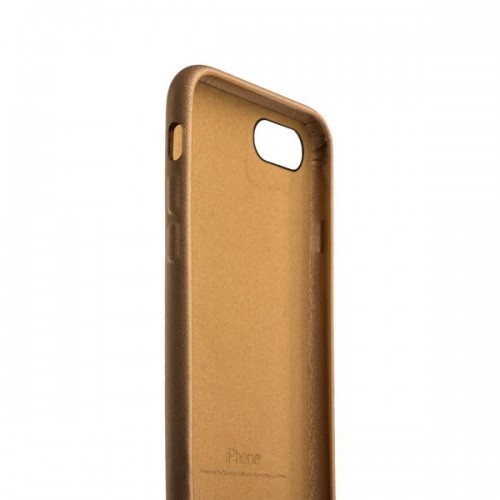 Кожаная чехол-накладка Leather для iPhone 8 и 7 - Золотой