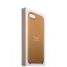 Кожаная чехол-накладка Leather для iPhone 8 и 7 - Золотой