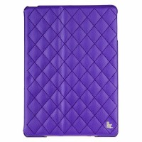 Кожаный чехол для iPad Air Jisoncase Quilted фиолетовый