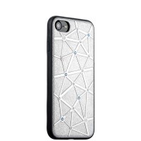 Силиконовый чехол Star Diamond для iPhone 8 и 7 - Серебристый