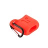 Чехол силиконовый Cotec для AirPods красный с карабином