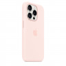 Силиконовый чехол для iPhone 15 Pro с MagSafe - Светло-розовый (Light Pink)