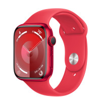 Apple Watch Series 9 41mm, Red Aluminum Case with Sport Band - Red