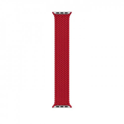 Apple Watch Edition Series 6 Titanium Space Black 44mm, красный плетёный монобраслет