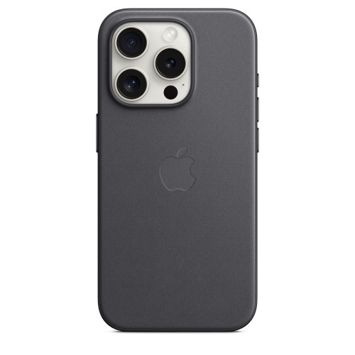 Чехол FineWoven для iPhone 15 Pro с MagSafe - Черный (Black)