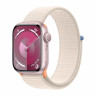 Apple Watch Series 9 41mm, Pink Aluminum Case with Sport Loop - Starlight