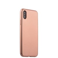 Силиконовая чехол-накладка J-case Delicate - для iPhone X - Розовый