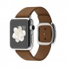 Apple Watch 38mm / Кожаный коричневый ремешок с замком