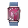 Apple Watch Series 9 41mm, Pink Aluminum Case with Sport Loop - Winter Blue