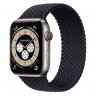 Apple Watch Edition Series 6 Titanium 44mm, плетёный монобраслет угольного цвета