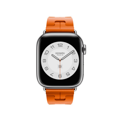 Ремешок Hermes для Apple Watch 41mm Kilim Single Tour - Оранжевый (Orange)