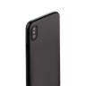 Силиконовая чехол-накладка J-case Shiny Glazed для iPhone X - Черный