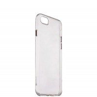 Силиконовая накладка Utra-thin для iPhone 8 и 7 - прозрачная (кнопки розовые)