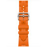 Apple Watch Hermes Series 9 41mm, спортивный ремешок Kilim оранжевый