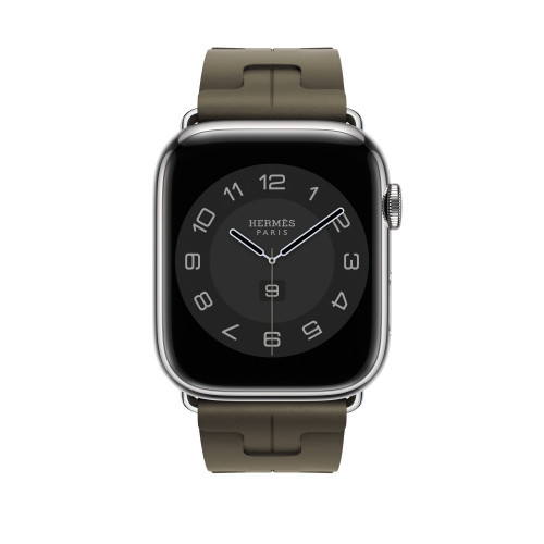 Ремешок Hermes для Apple Watch 45mm Kilim Single Tour - Хаки (Kaki)
