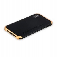 Чехол-накладка Element для Apple iPhone X - Черный с золотым ободком