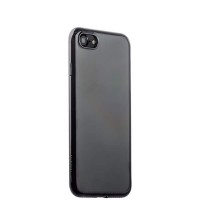 Силиконовая чехол-накладка Deppa Gel для iPhone 8 и 7 - Черный глянец