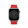 Текстильный ремешок из нейлона 41mm Hermès для Apple Watch - Техасский розовый/Красный чили