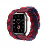 Ремешок Hermes для Apple Watch 41mm H Bridon Double Tour - Красный (Rouge)