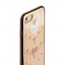 Чехол-накладка KAVARO для iPhone 8 и 7 со стразами Swarovski - золотистый (Грация)