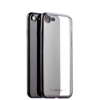 Силиконовая чехол-накладка Deppa Gel Plus для iPhone 8 и 7 - Черный матовый