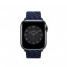Текстильный ремешок из нейлона 40mm Hermès для Apple Watch - Черный/Сапфирово-Синий