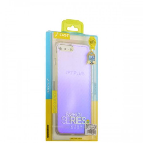 Силиконовая чехол-накладка J-case Colorful Fashion для iPhone 8 Plus и 7 Plus - Фиолетовый оттенок