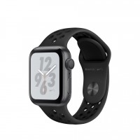 Apple Watch Series 4 Nike+, 40 мм алюминий "серый космос", черный антрацитовый спортивный ремешок