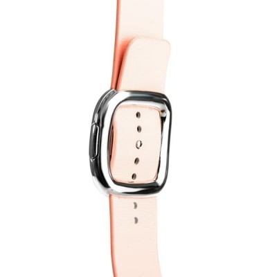 Ремешок кожаный для Apple Watch 42мм W5 NOBLEMAN (Розовый)