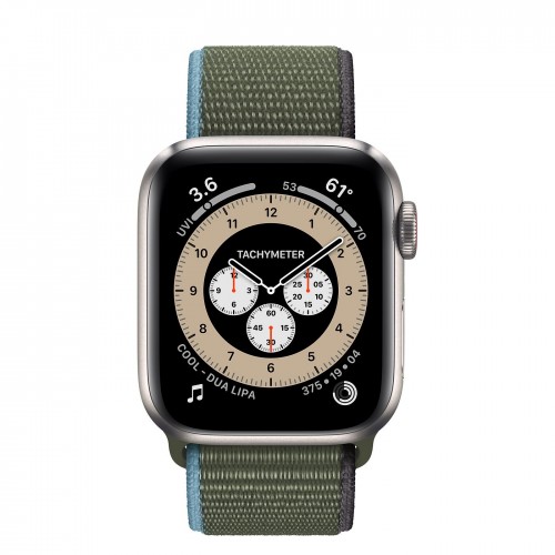Apple Watch Edition Series 6 Titanium 40mm, спортивный браслет "зелёные холмы"