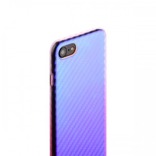Силиконовая чехол-накладка J-case Colorful Fashion для iPhone 8 и 7 - Розовый оттенок