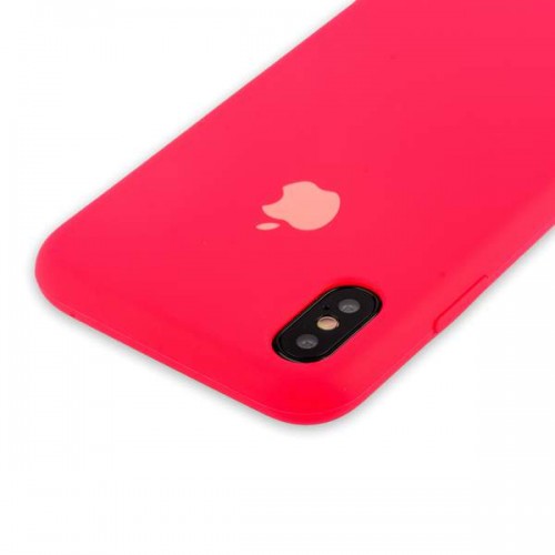 Силиконовая чехол-накладка Apple Silicone для iPhone X - Красный №10