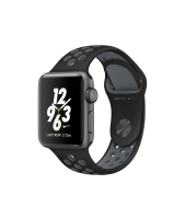 Apple Watch 2 Nike 38mm, чёрно-серый ремешок, корпус из алюминия "серый космос"
