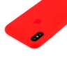 Силиконовая чехол-накладка Apple Silicone для iPhone X - Красный №14