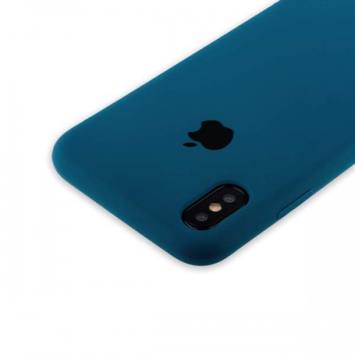 Силиконовая чехол-накладка Apple Silicone для iPhone X - Серый №17