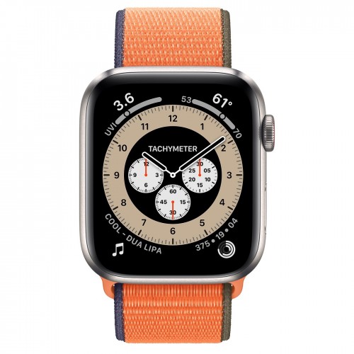 Apple Watch Edition Series 6 Titanium 44mm, спортивный браслет "кумкват"