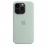 Силиконовый чехол для iPhone 14 Pro Max с MagSafe - Мятный