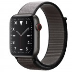 Apple Watch Edition Series 5 Titanium Space Black, 44 мм Cellular + GPS, серый браслет